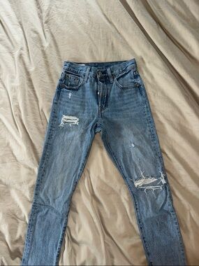 Levi's Women's Skinny Ripped Blue Jeans